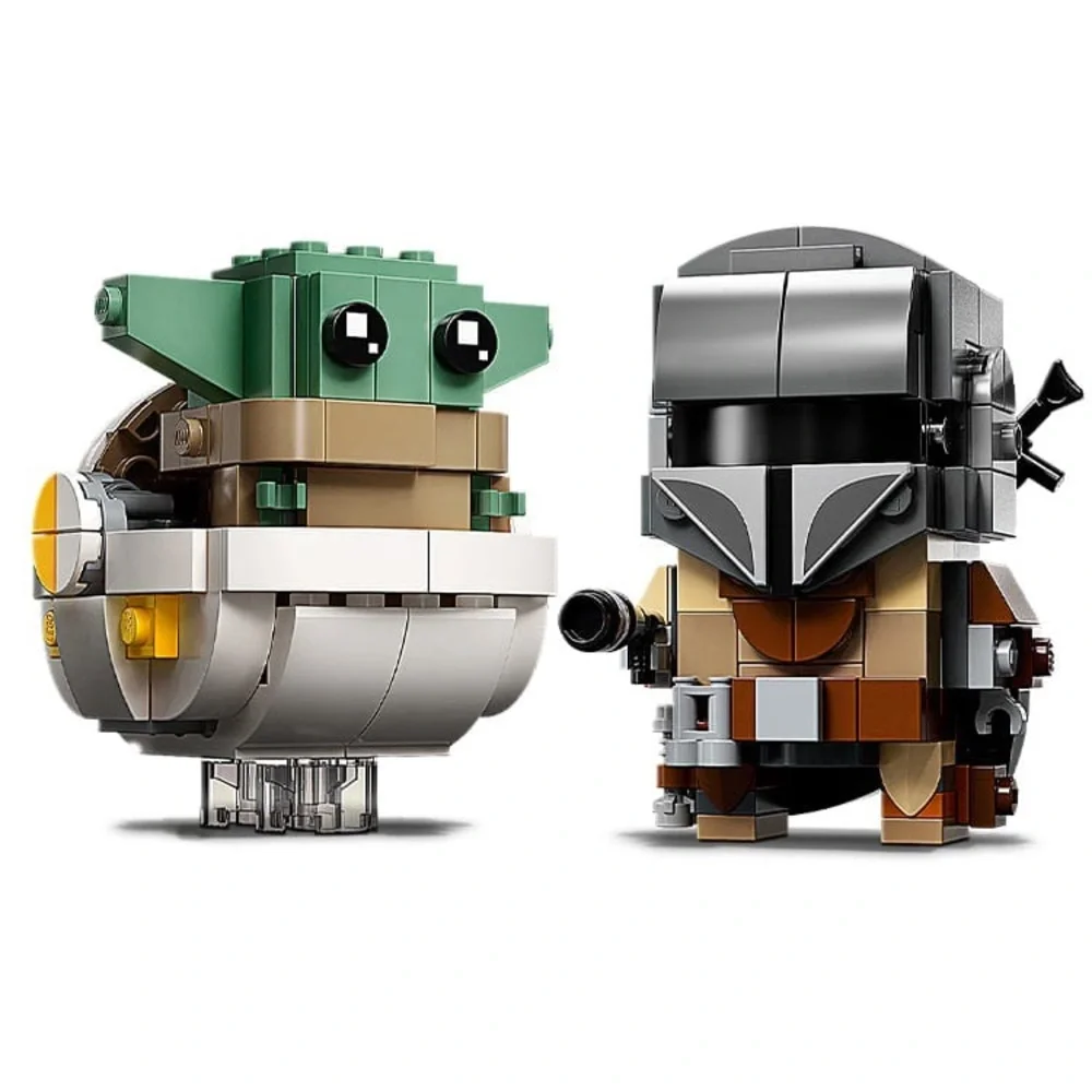 LEGO BrickHeadz Star Wars The Mandalorian & The Child New in box. Retired Set.